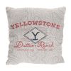 Yellowstone Topo Map 20" Jacquard Pillow