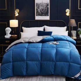 Down Duvet, Winter Duvet, Goose Down Duvet Core, Air Conditioner (Option: Blue-150x200cm-6)