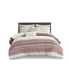 3 Piece Cotton Duvet Cover Set with Chenille Tufting